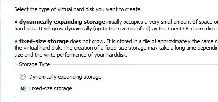 Windows 8'i yükleyeceğimiz sanal sabit diski oluşturuyoruz