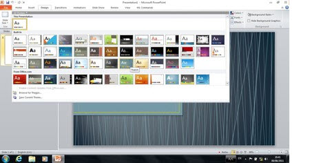Office 2012'nin arayüzü