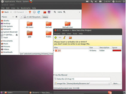 Ubuntu Live DVD ile yedek alın