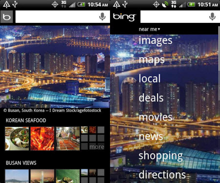Haritalar, web tarayıcı ve arama için alternatif