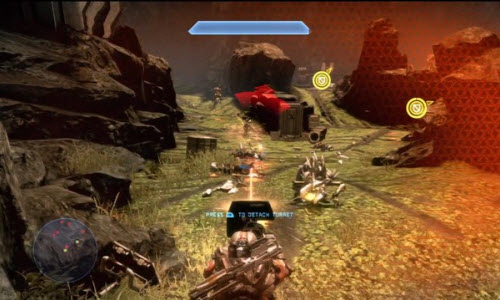 Savaşın ortasında bir adam