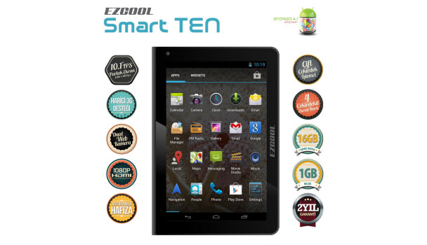 10.1 inç'lik Smart Ten'in özellikleri