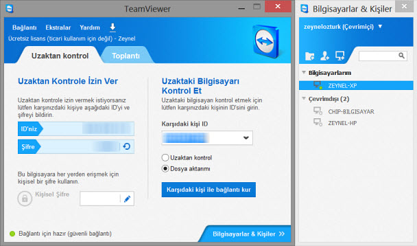 Ücretsiz bir TeamViewer hesabı oluşturun