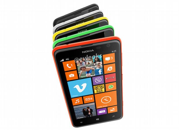 Lumia 625'ten iki kare daha!
