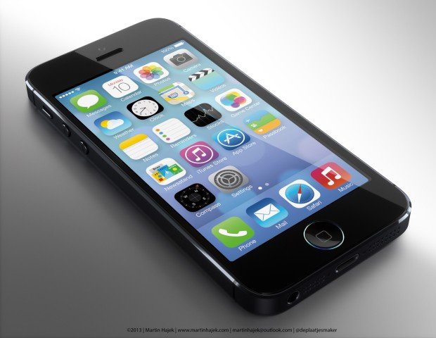 iPhone 5S için büyüleyici giriş düğmesi konsepti