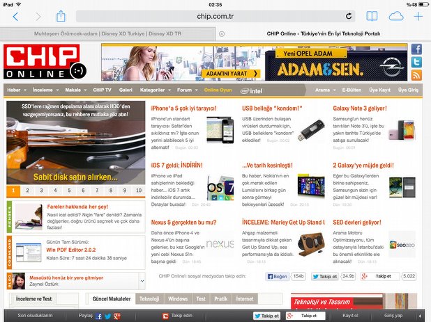 Kişiler, Mesajlar ve Safari