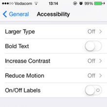 Parallax'ı kapatın