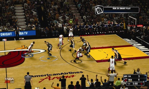 Kamera açıları ile sanki gerçek bir basket maçı