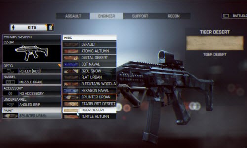 Silah seçenekleri yine bol keseden