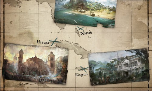 Yine kocaman bir harita ve gezilecek bolca mekan