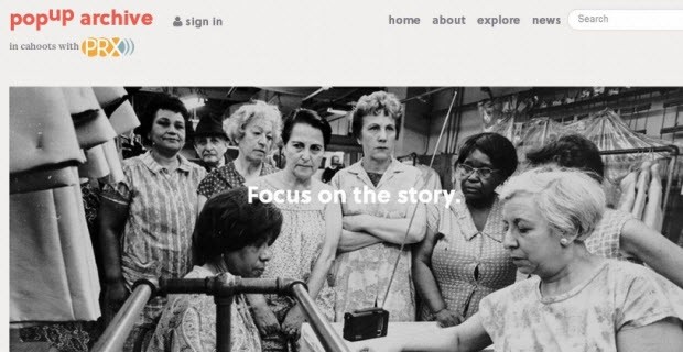 Pop-up Archive, Smithsonian X 3D, TorSearch