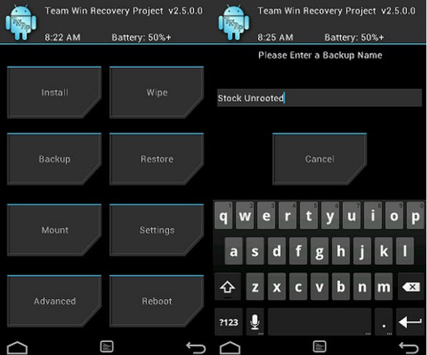 Custom recovery'yi CWM ve TWRP'yi açıklıyoruz