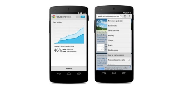 Mobil Chrome için ipuçları