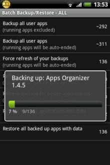 Titanium Backup: Uygulama ve verileri yedekleyin