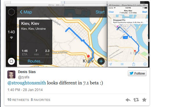 iOS in the Car videoda göründü!