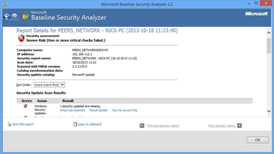 Virtual PC, Baseline Security Analyzer ve dahası