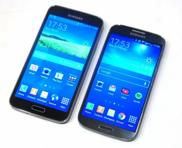 Galaxy S5 ve Galaxy S4 karşı karşıya!