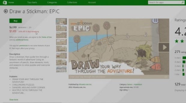 Update 1, Windows Store arayüzünü yenileyecek