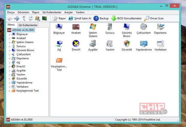 AIDA64 ile sisteminizi yakından inceleyin