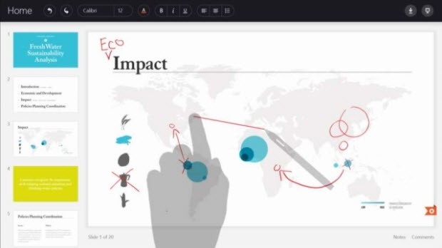 Dokunmatik dostu Office'ten kareler sızdı!