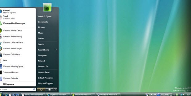Windows Vista ve sonrası