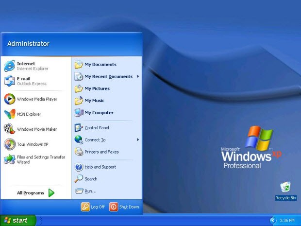 Windows 95'ten Windows 10'a Başlat menüleri!