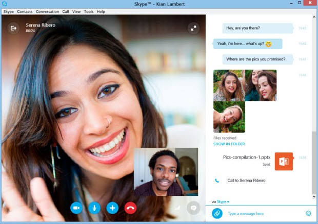 Skype'ın önizleme sürümüne yepyeni arayüz!