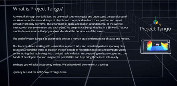 Google'ın Project Tango'su