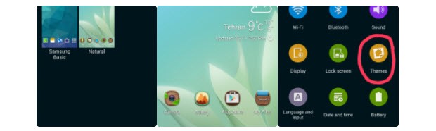 TouchWiz'in tema desteği sızdı!