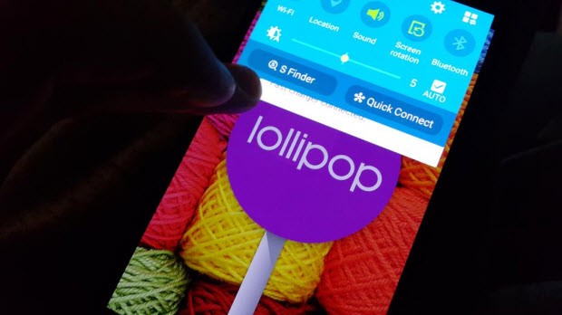 Lollipop'lu Note 4'ün uyarı ekranı