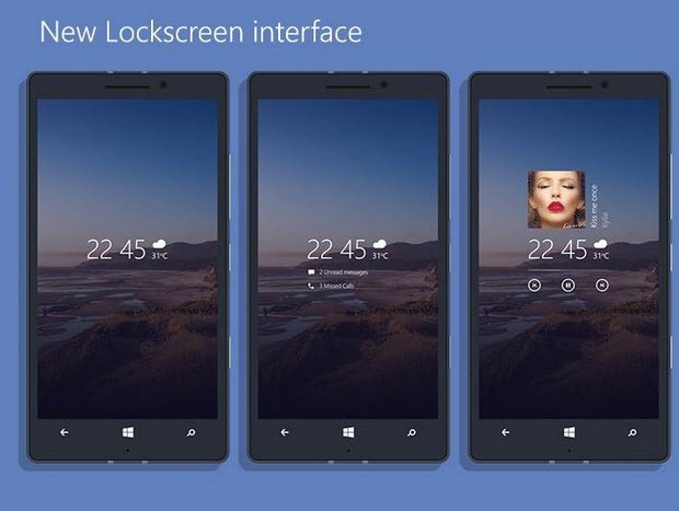 Telefonlara özel Windows 10 konsepti!