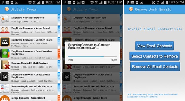 Duplicate Contacts & Utilities