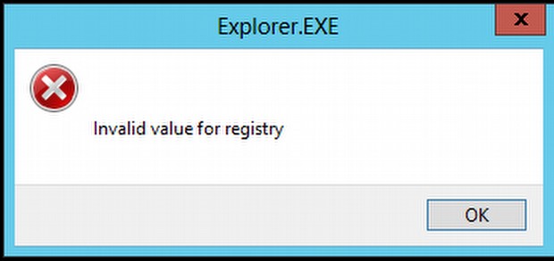 Kayıt Defteri'nde hatanın nedeni nedir?