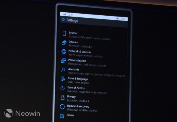 Windows 10'un telefon sürümü göründü!