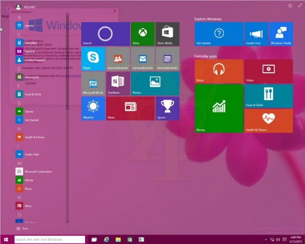 Windows 10 yapı 10036'dan sızıntı var!
