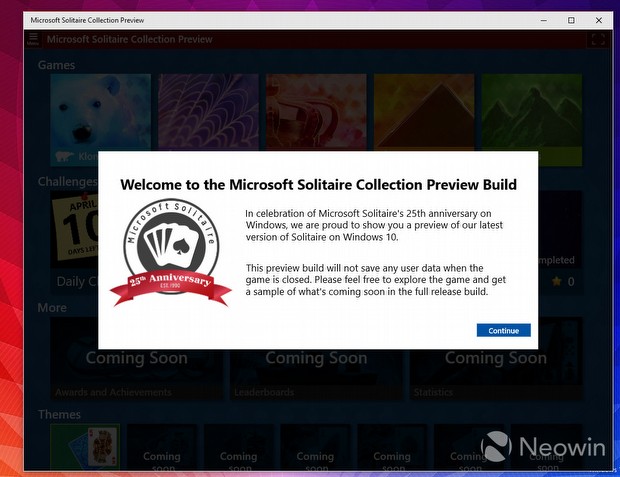 Windows 10 için yeni Solitaire ortaya çıktı!