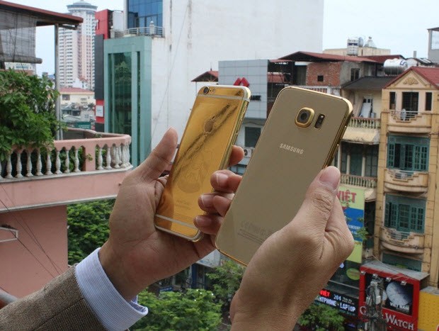 24 ayar altın kaplama Galaxy S6!