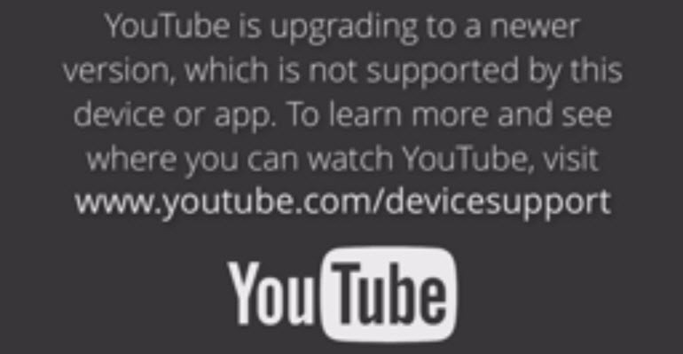 YouTube, artık eski cihazlarla çalışmıyor!