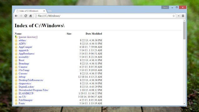 Dosya yöneticisi olarak Chrome tarayıcısı
