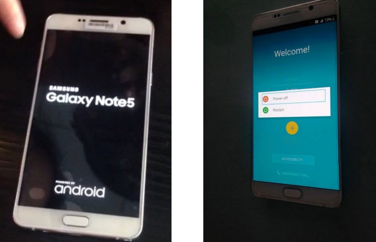 Note 5 ve S6 Edge+'ın yükleme ekranları sızdı