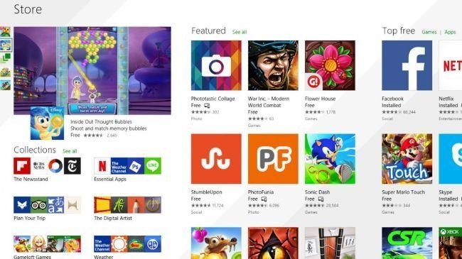 6. Windows Store artık çok daha iyi