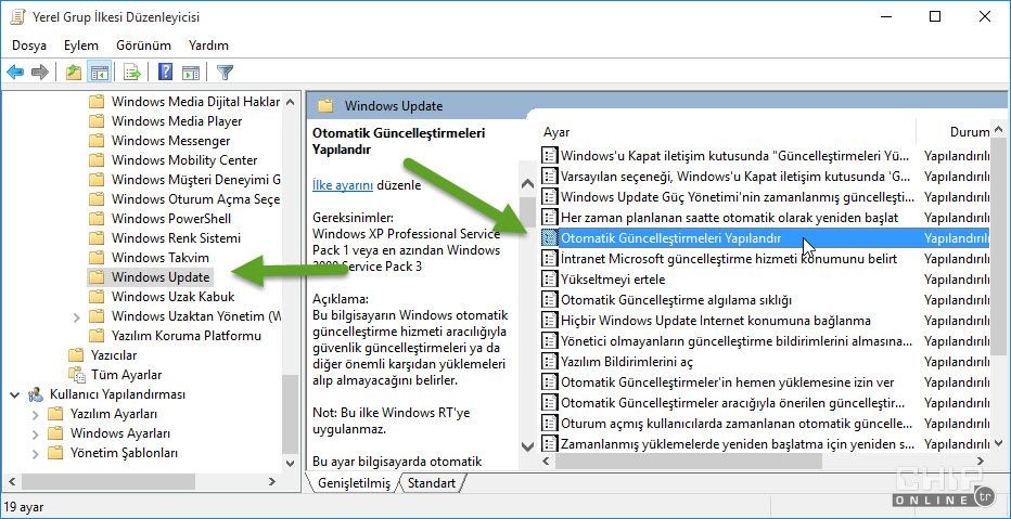 Windows 10 Güncellemeleri nasıl zamanlanır?
