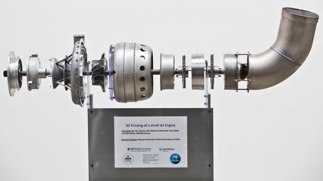 3 boyutlu baskıyla üretilen uçak motoru