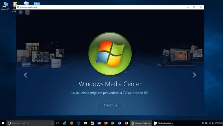 1. Windows Media Center
