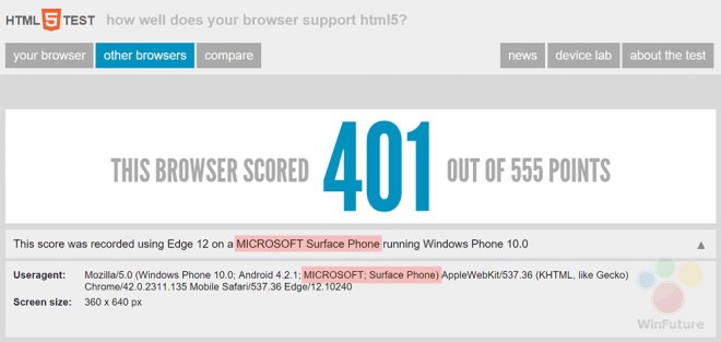 Surface Phone yine göründü!