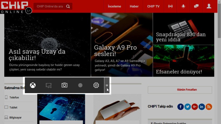 Video kaydedin, ayarları değiştirin