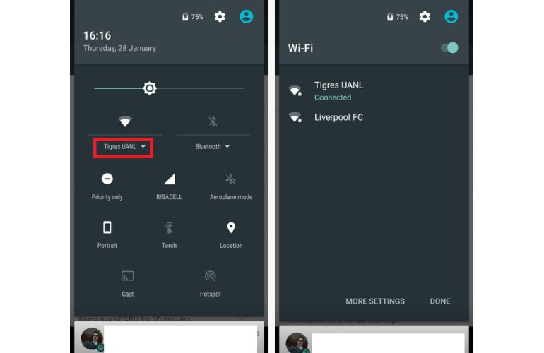 WiFi ağını hızla değiştirin
