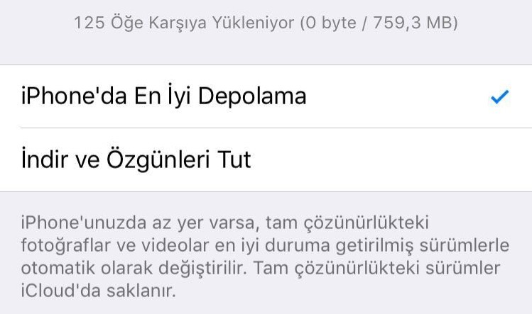 iCloud'u depolama özelliğinden yararlanın!
