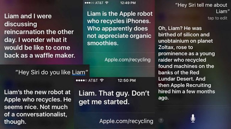 Apple'ın Liam'ını Siri'ye sorun!