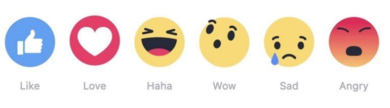 Facebook'un yeni tepkileri 
